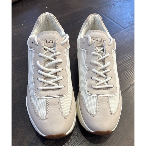 Mallet London Packington Luxury Hub Creme Tan Casual Trainers US 10 EU 43 UK 9 - Picture 4 of 10